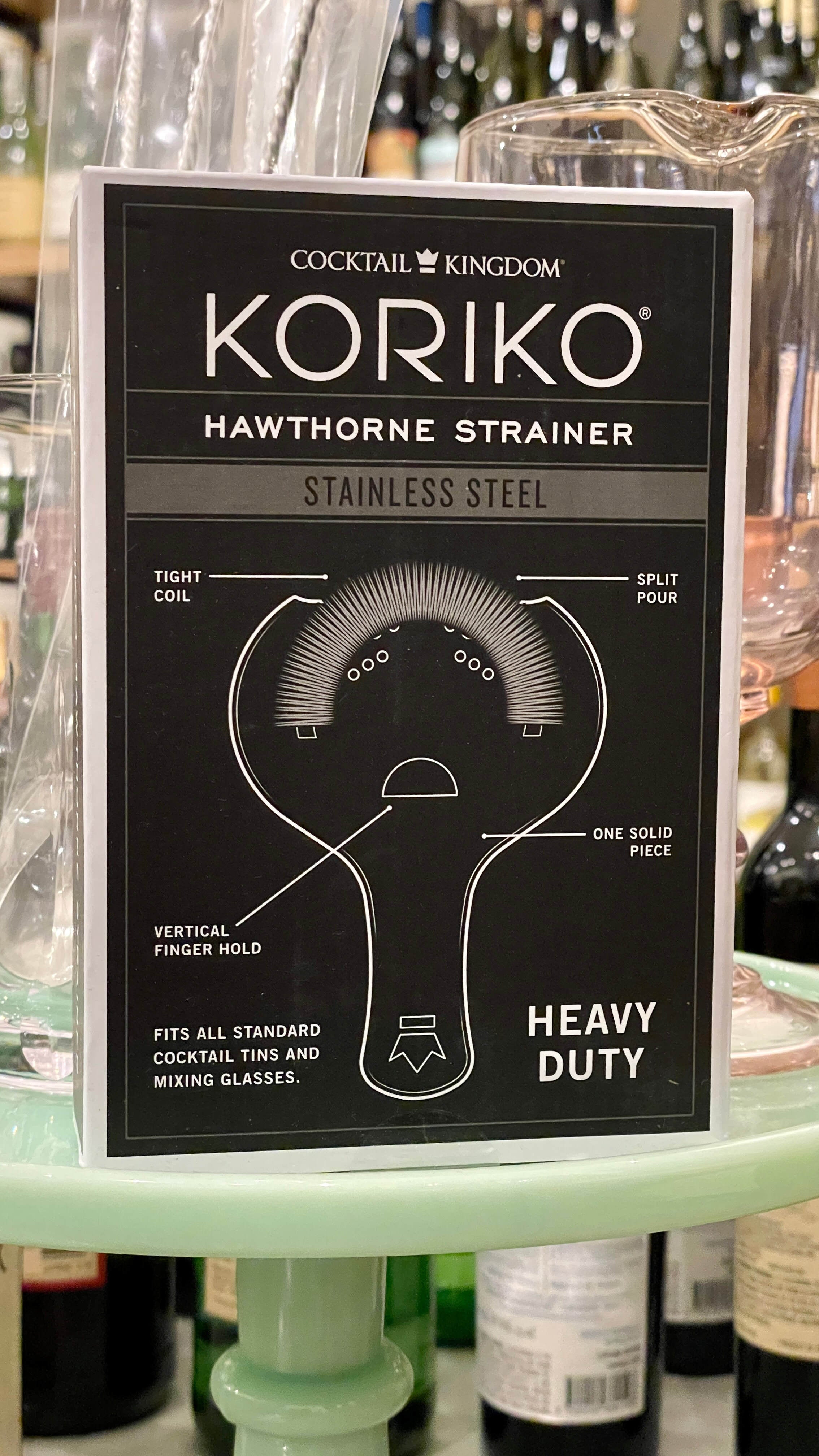 KORIKO® 2-PRONG HAWTHORNE STRAINER / STAINLESS STEEL – Cocktail Kingdom